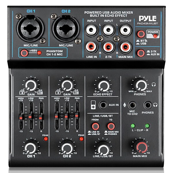 Pyle Dj Mixer, PAD43MXUBT PAD43MXUBT | Zoro